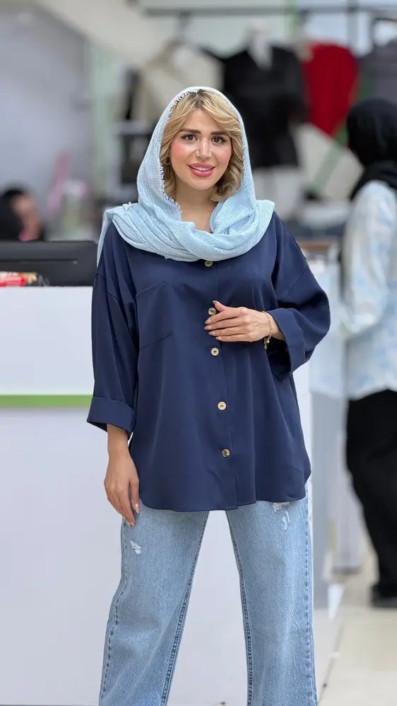 شومیز کرپ میله نوشین